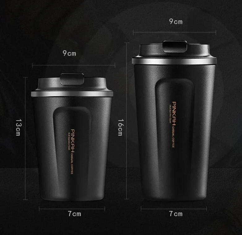 -Clearance- PINKAH Vacuum Coffee Mugs 380ml