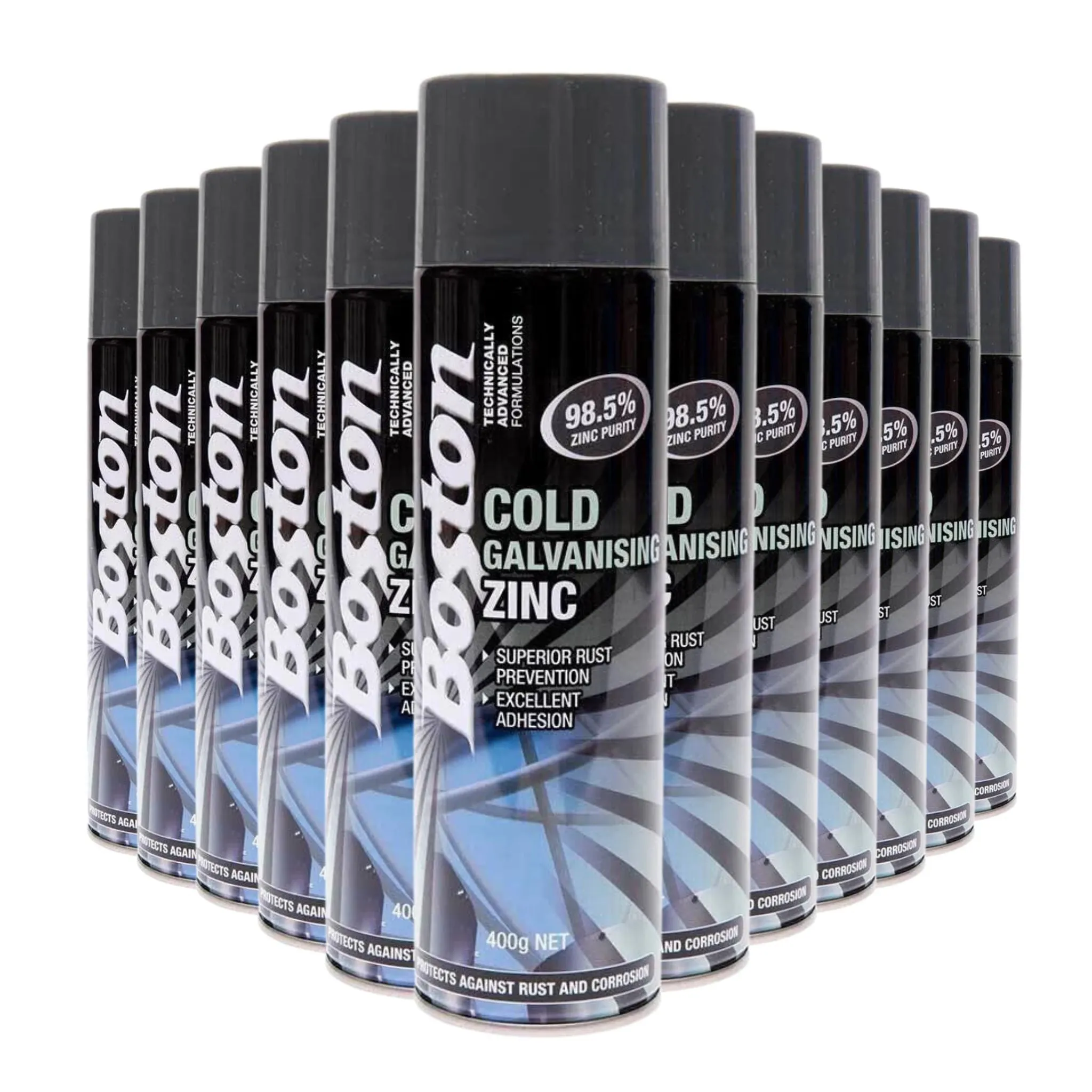 12 Cans | Boston Cold Galvanizing Spray | BT250 | 400g
