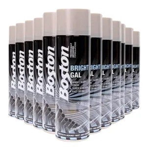 12 CANS | Boston Spray Paint Bright Gal 400g | BT257