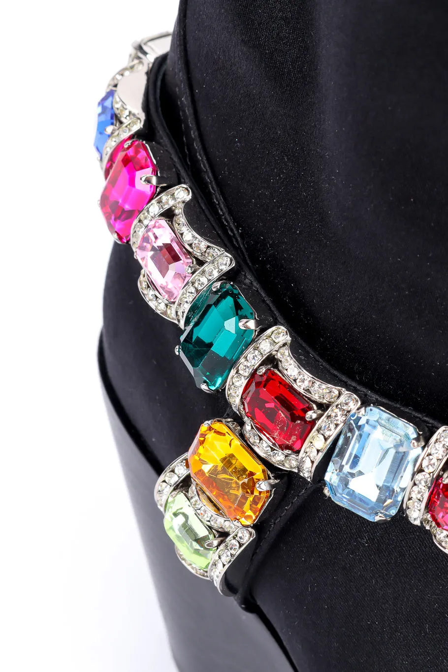 2018 F/W Bejeweled Satin Boots