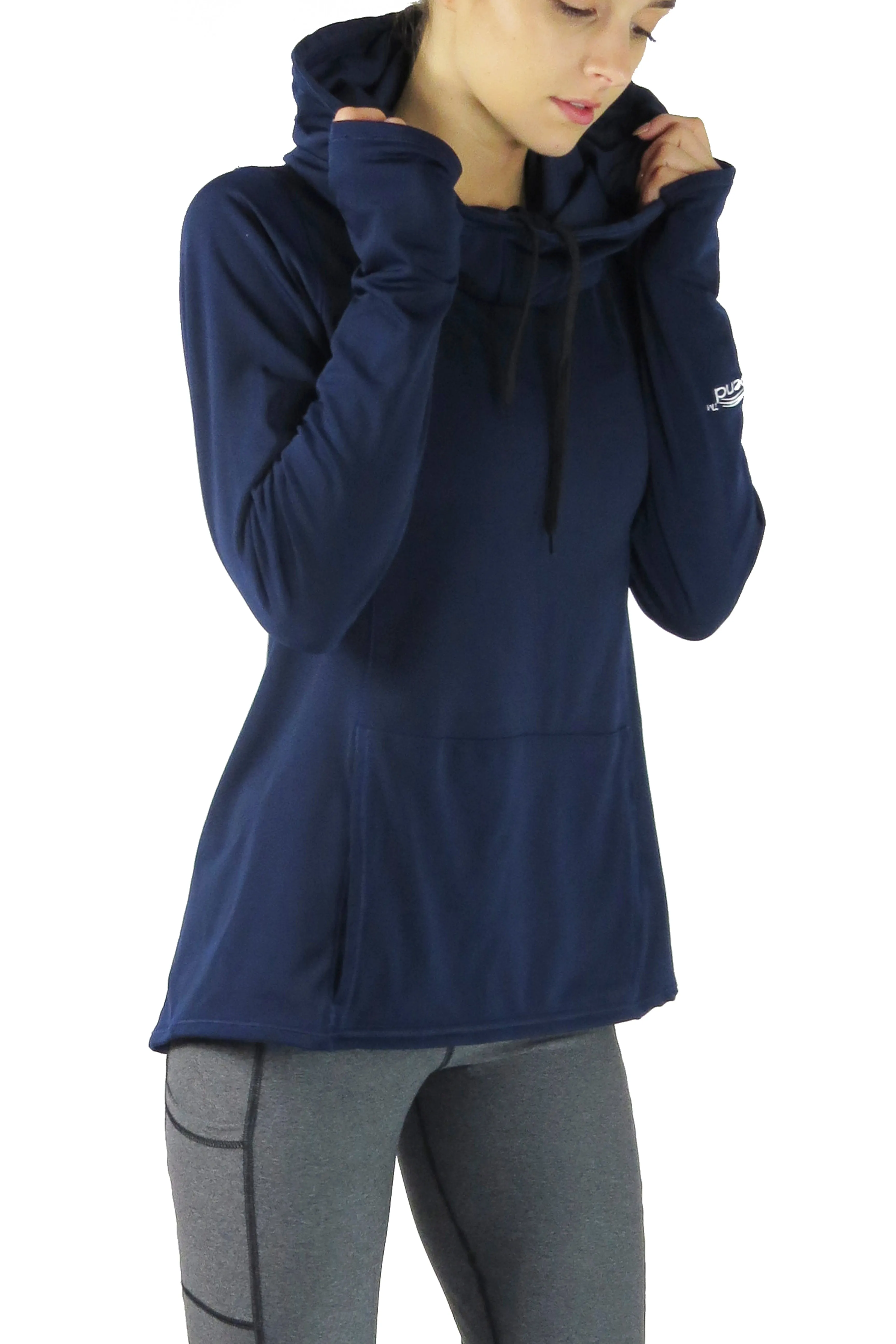 4402 - Luxe Funnelneck Long Sleeve/Navy