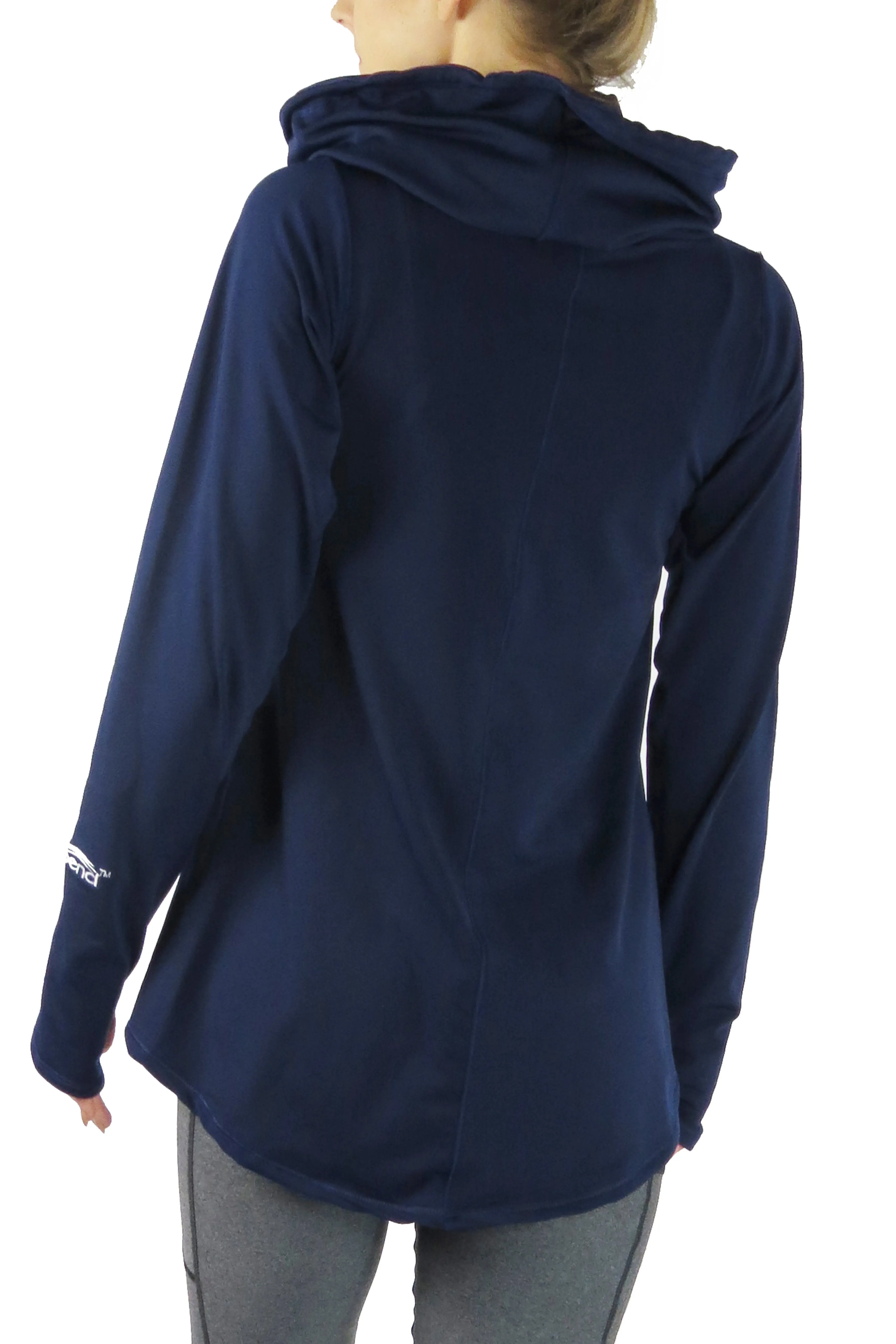4402 - Luxe Funnelneck Long Sleeve/Navy