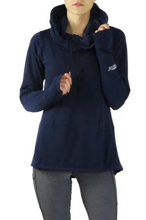 4402 - Luxe Funnelneck Long Sleeve/Navy