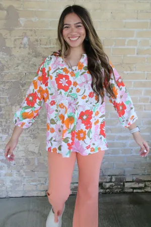 5203 FLOWER BLOUSE