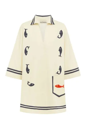 ALÉMAIS MARINE TUNIC DRESS