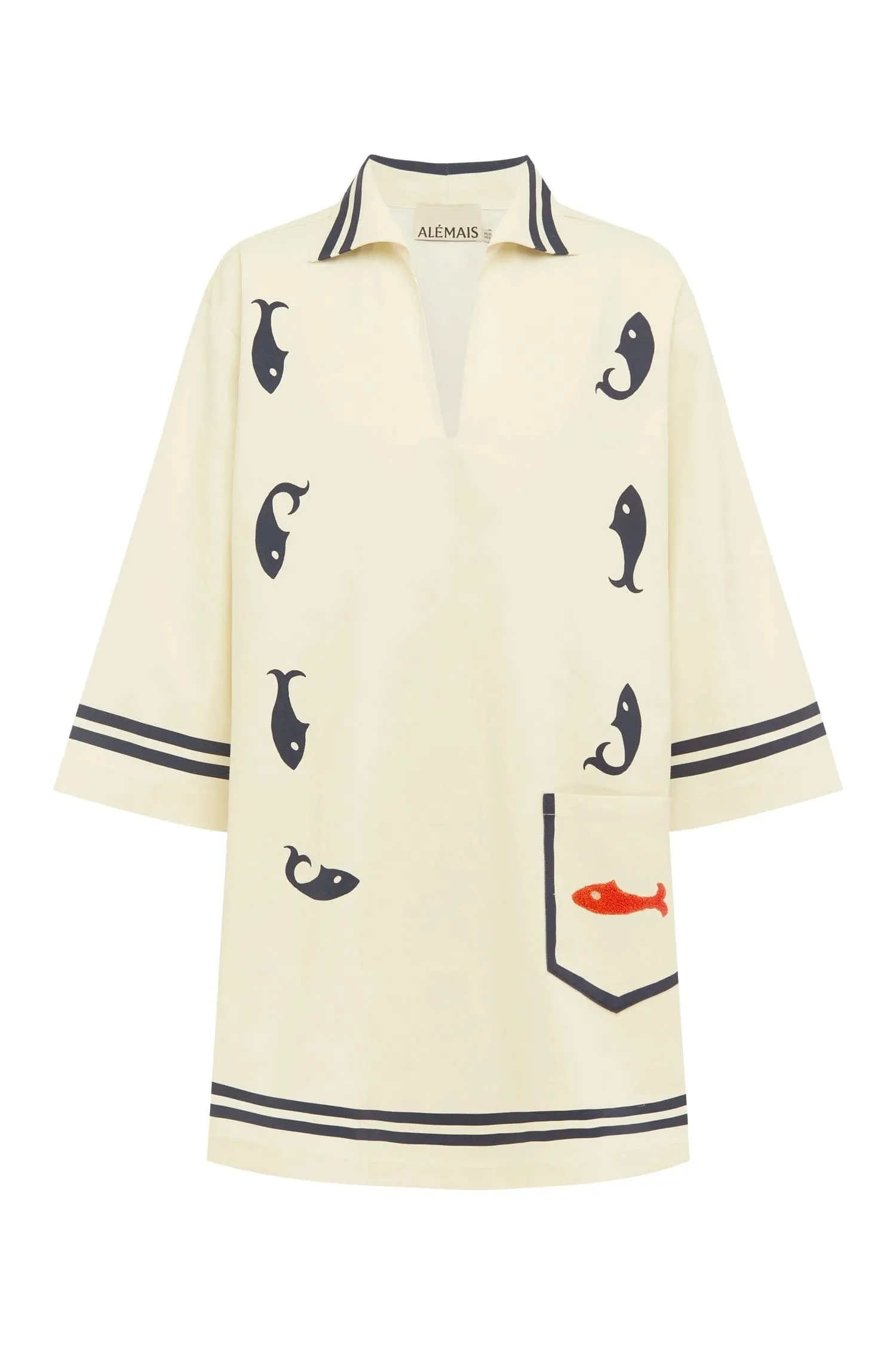 ALÉMAIS MARINE TUNIC DRESS