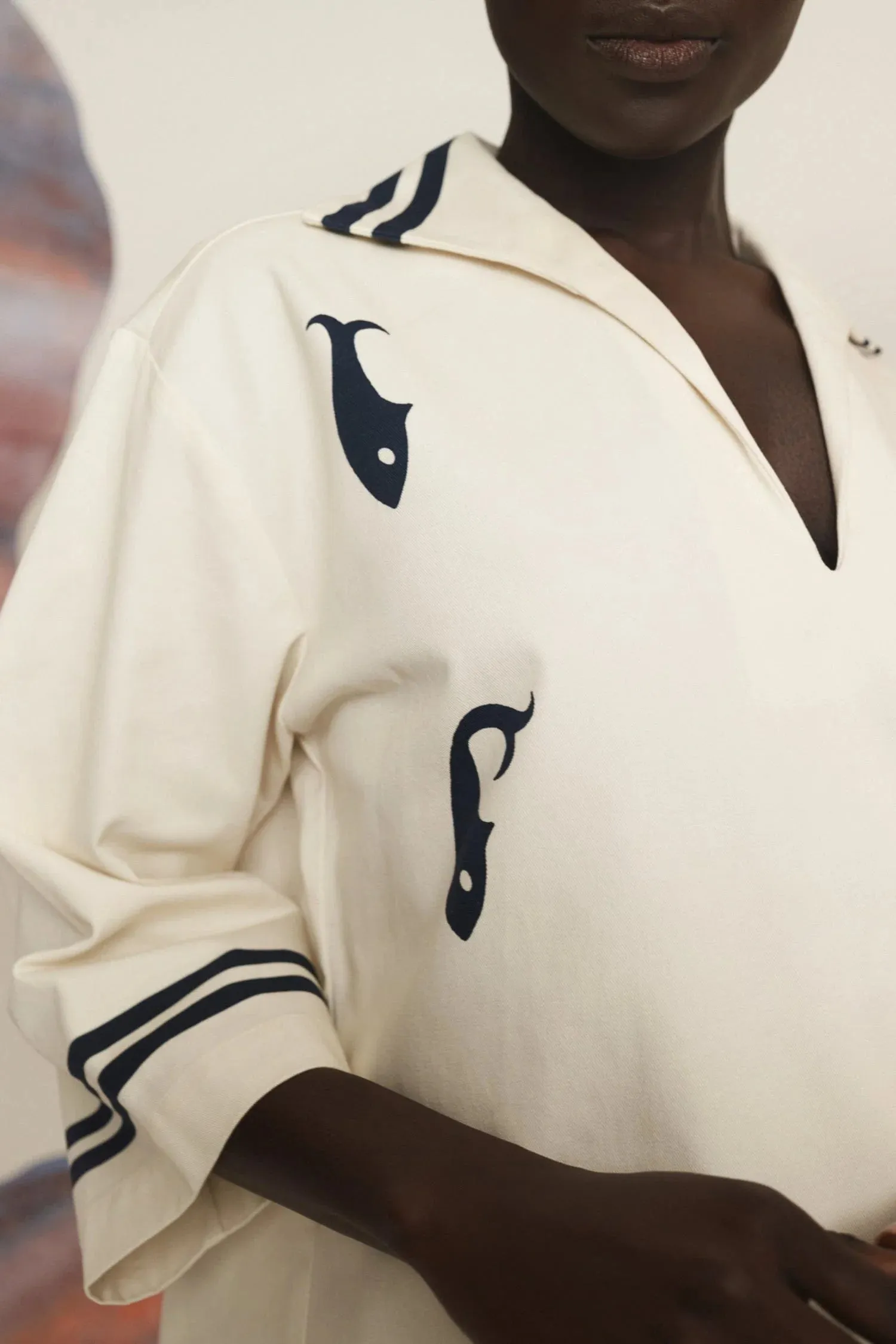 ALÉMAIS MARINE TUNIC DRESS