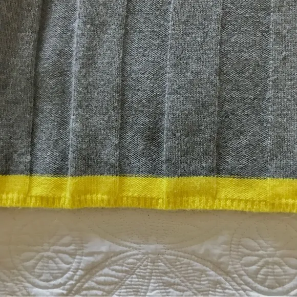 Anthropologie Arsenau Alpaca Washable Wool Blend Gray Sweater Dress Size S EUC