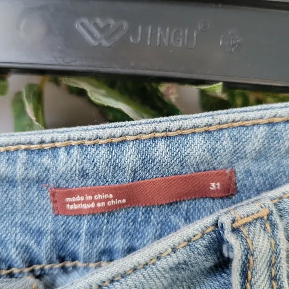 Anthropologie Pilcro High Rise Trouser Boot Cut Denim Jeans 31