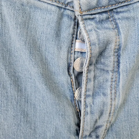 Anthropologie Pilcro High Rise Trouser Boot Cut Denim Jeans 31