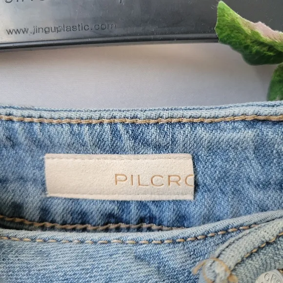 Anthropologie Pilcro High Rise Trouser Boot Cut Denim Jeans 31