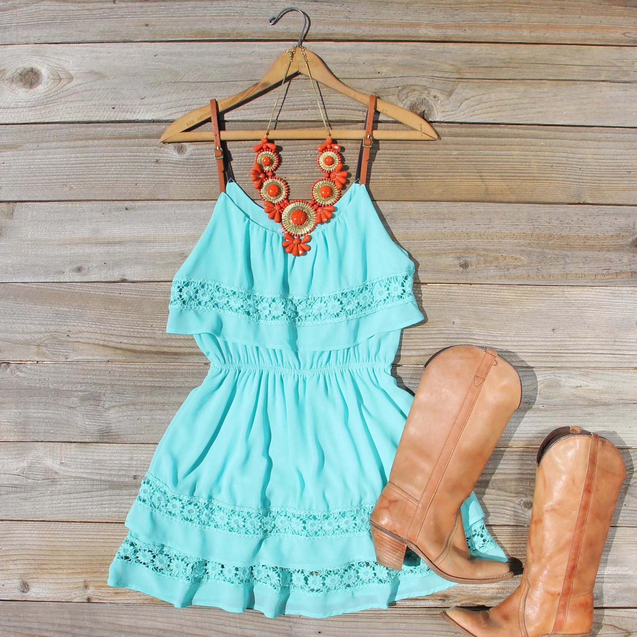 Arizona Summer Dress in Turquoise