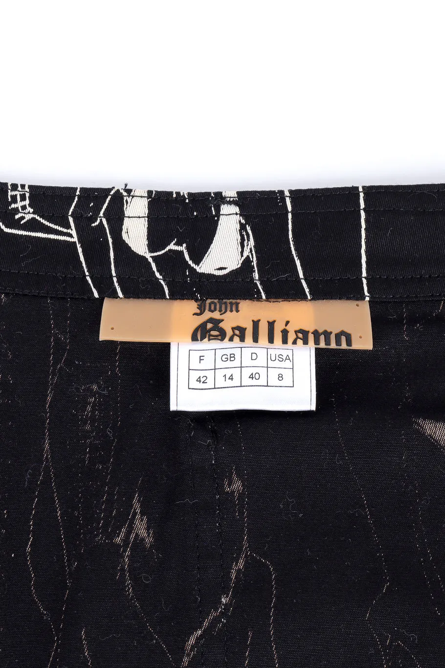 Asymmetrical Graphic Wrap Skirt