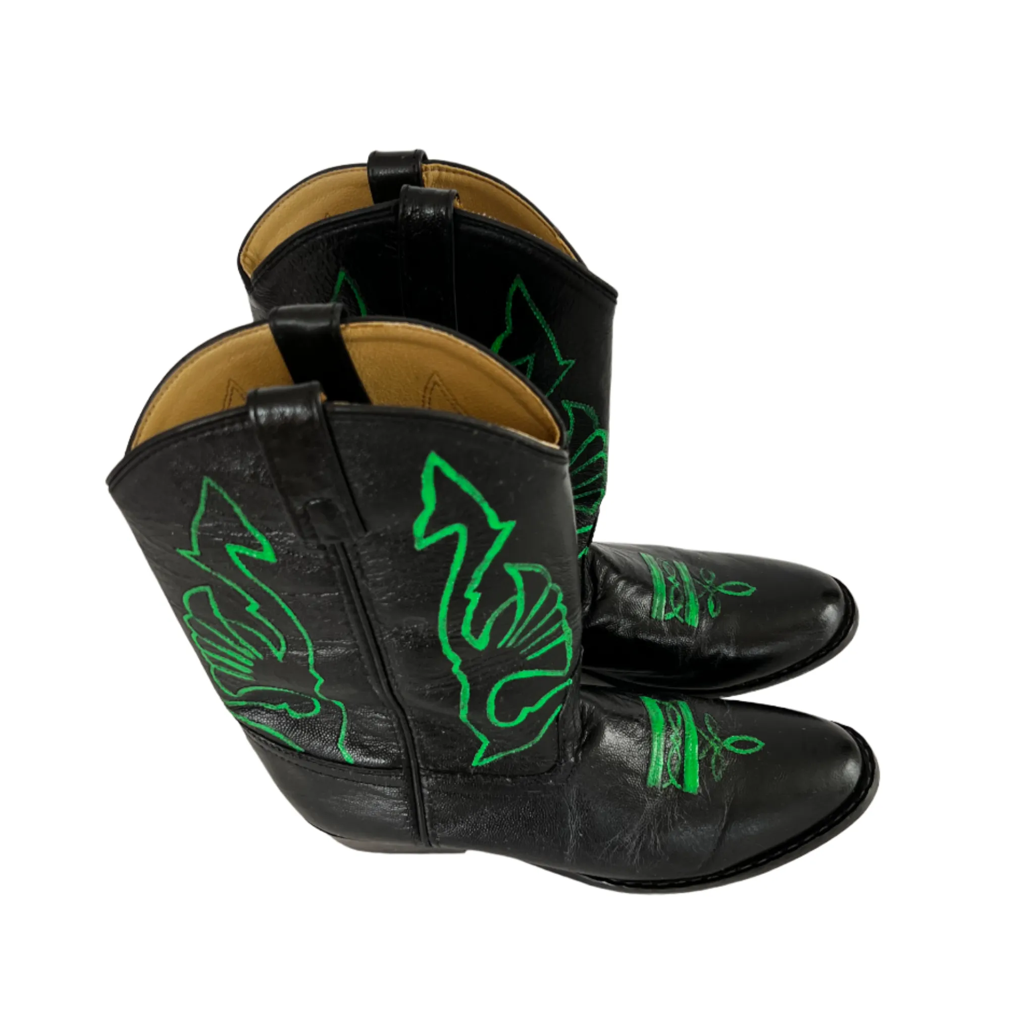 Aztec - Hand-Painted Vintage Cowboy Boots