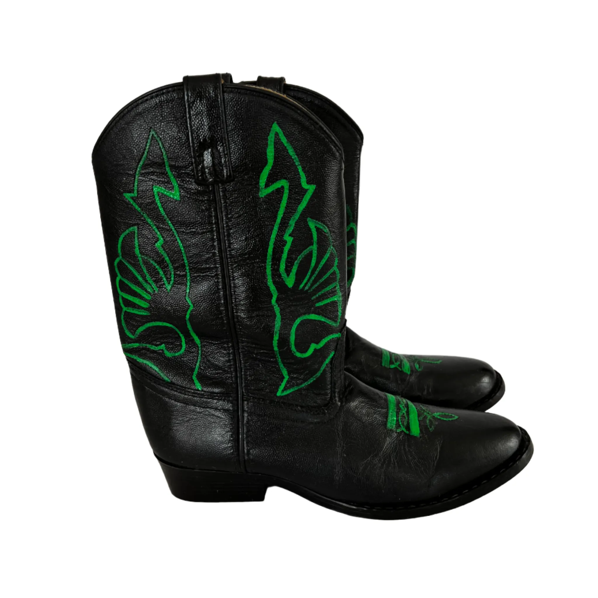 Aztec - Hand-Painted Vintage Cowboy Boots