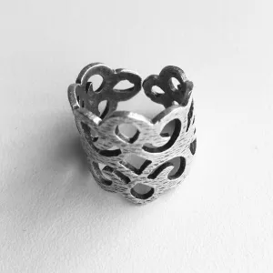 BDV ADJUSTABLE SMALL METAL LACE RING