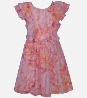 Bella Chiffon Ruffle Dress