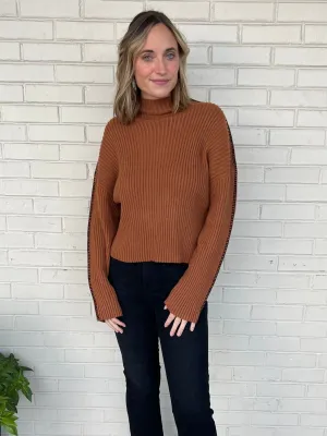 Best Bet Ribbed Mock Neck Sweater