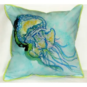 Betsy Drake Jelly Fish Pillow- Indoor/Outdoor