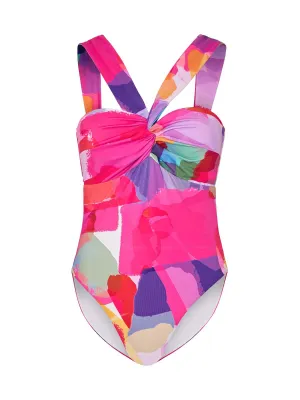 Betsy Draped Bandeau One Piece ::RET