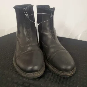 Black Zip Boots 5