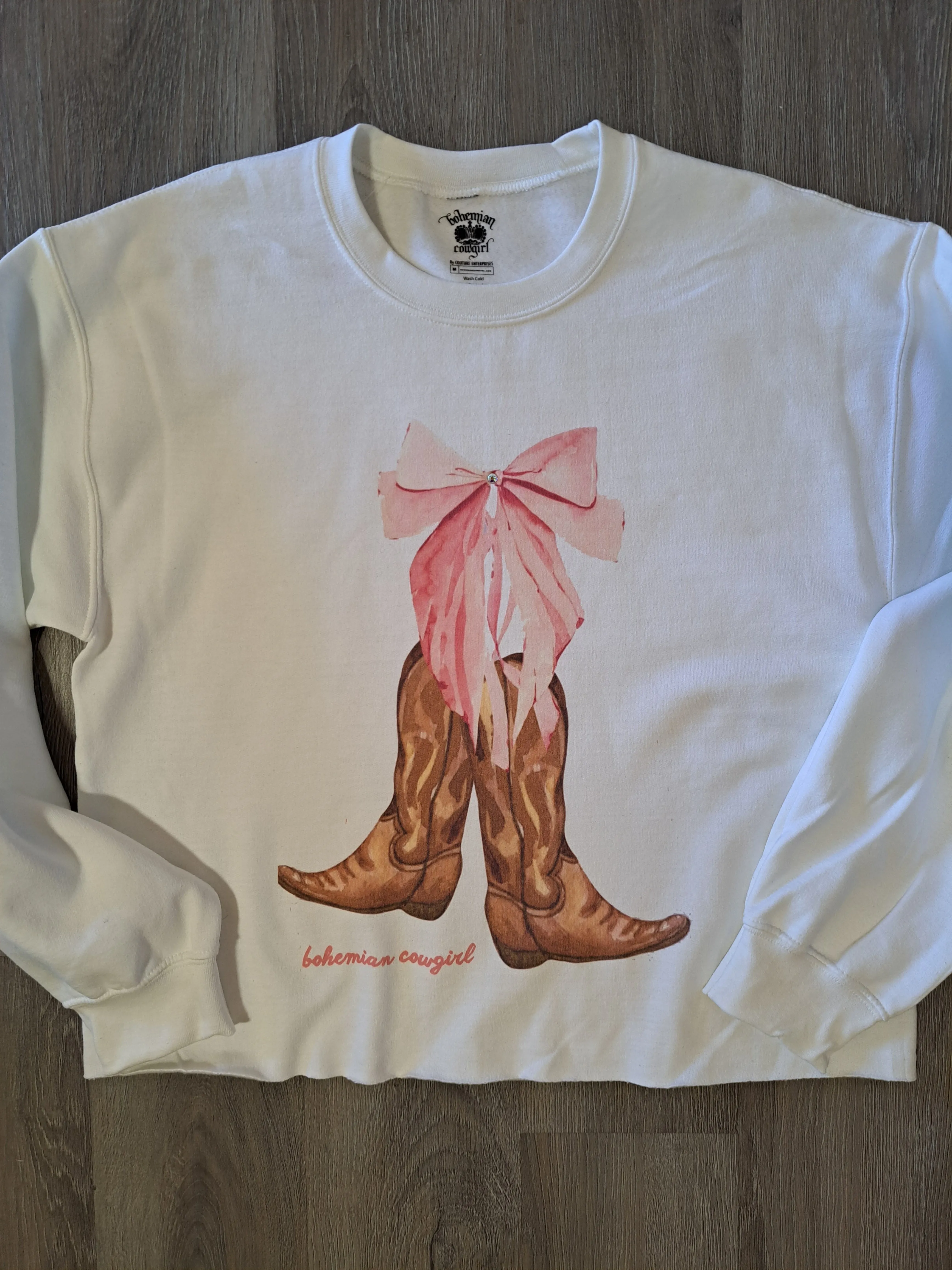 Boots and Bow Sweatshirt - WS