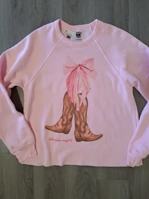 Boots and Bow Sweatshirt - WS