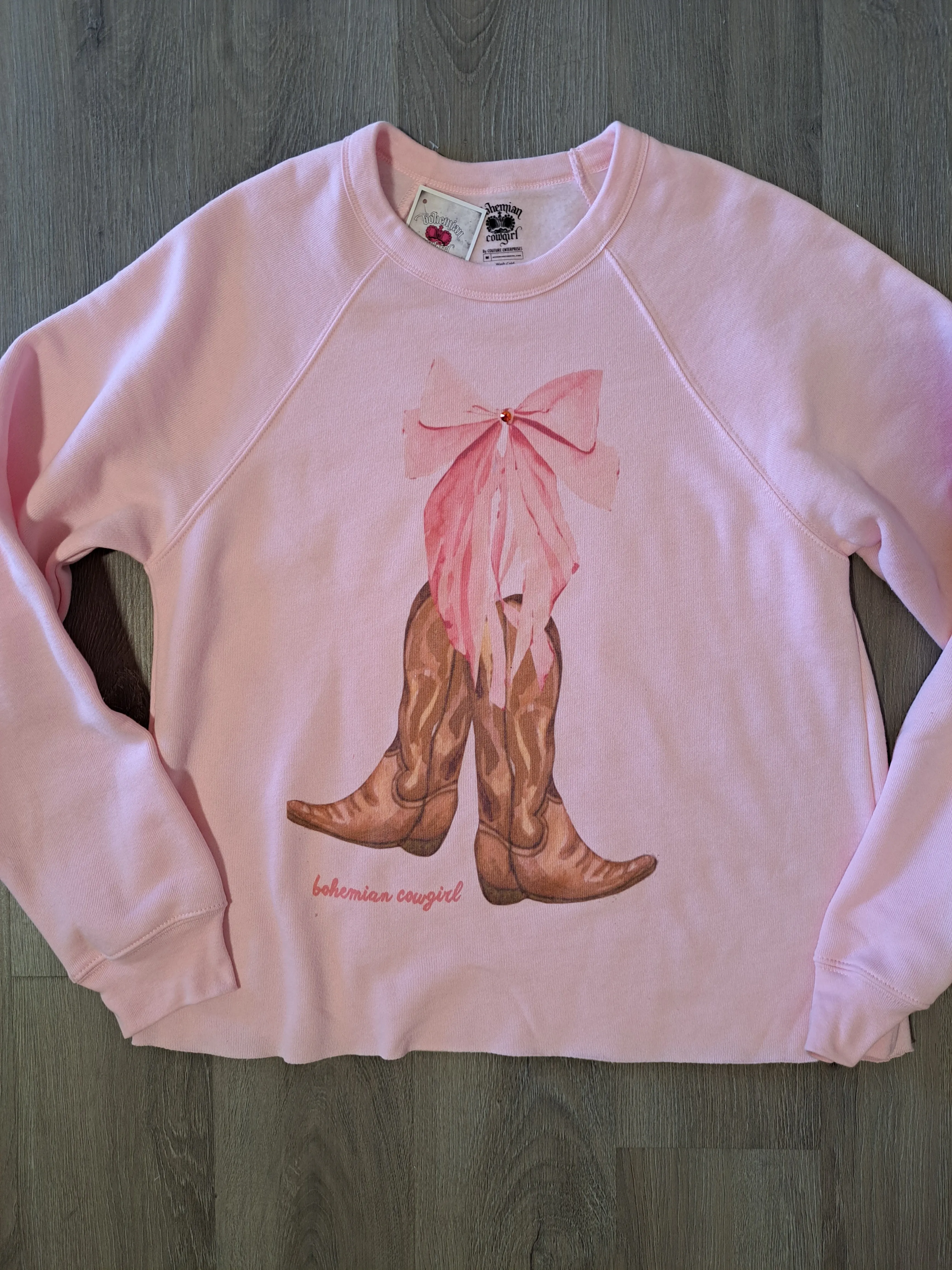 Boots and Bow Sweatshirt - WS