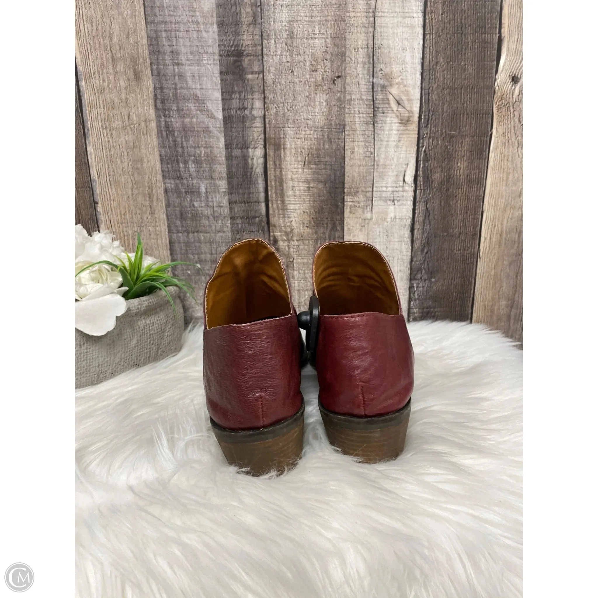Boots Ankle Heels By Lucky Brand In Red, Size: 11