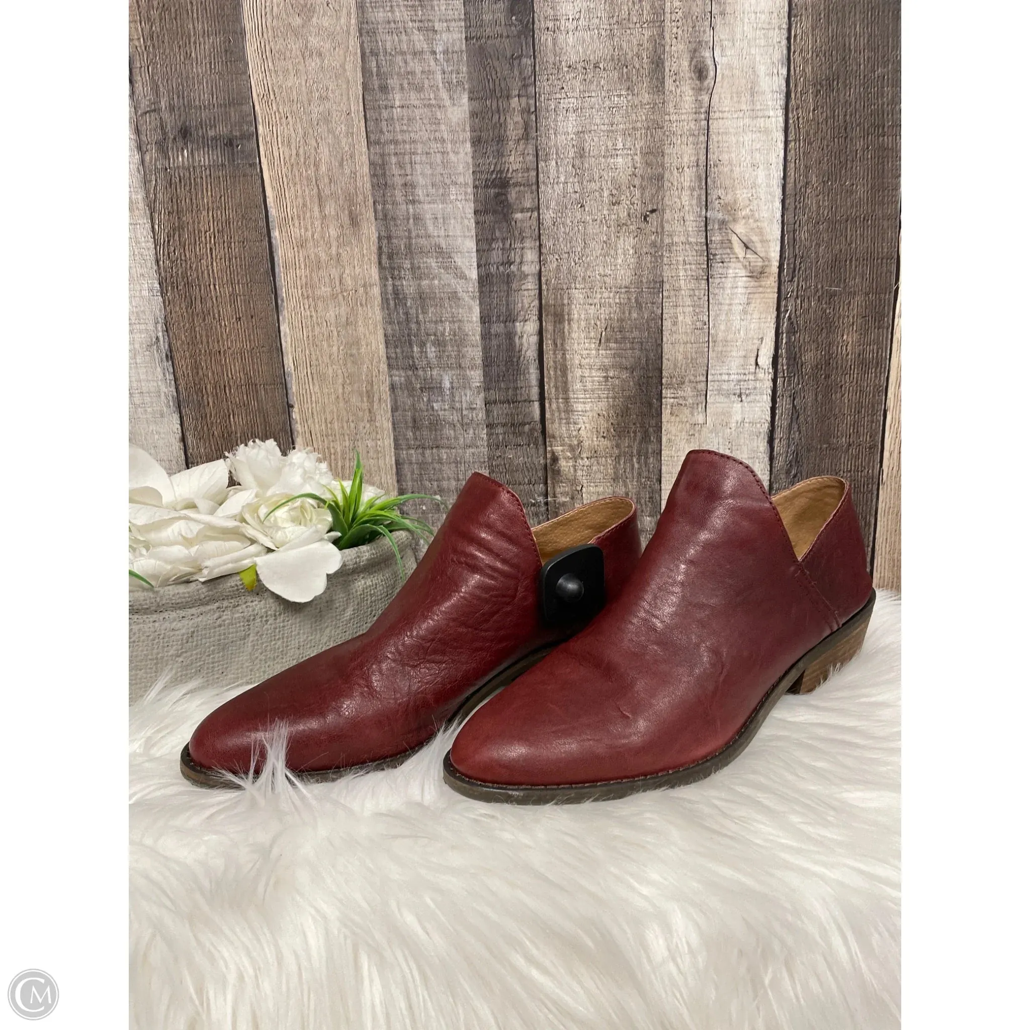 Boots Ankle Heels By Lucky Brand In Red, Size: 11