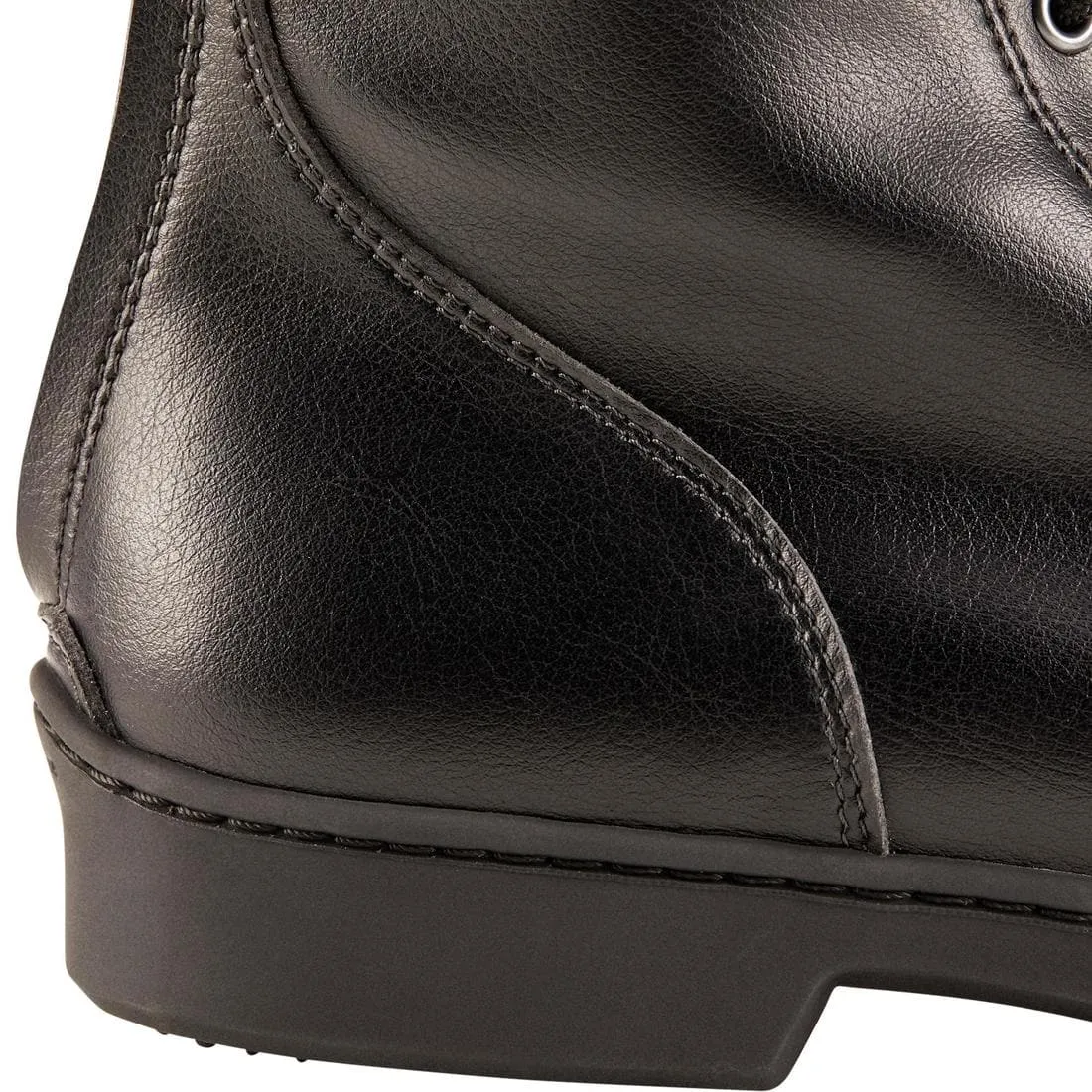 Boots équitation lacets Adulte - 500 noires