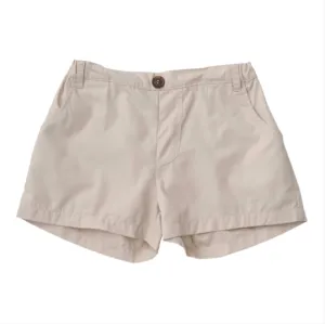 Boy's Original Angler Fishing Short in Classic Ancient Scroll Khaki