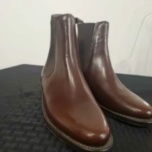 Brown Leather Boots 4 1/2
