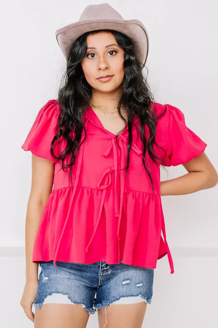 Bubble Bloom Babydoll Top