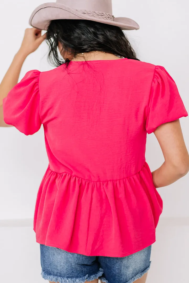 Bubble Bloom Babydoll Top
