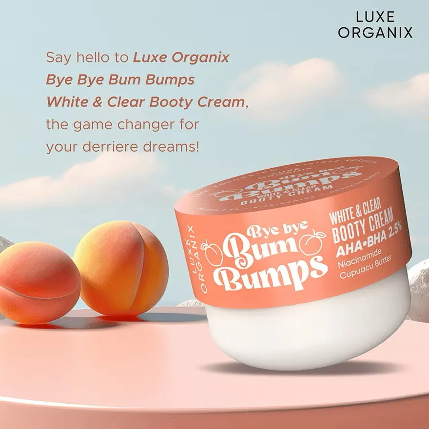 Bye Bye Bum Bumps White and Clear Booty Cream 230g