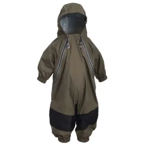 Calikids 2 Zipper Lined Rain Suit In Colour Olive(TOD) Size 12M to 5T