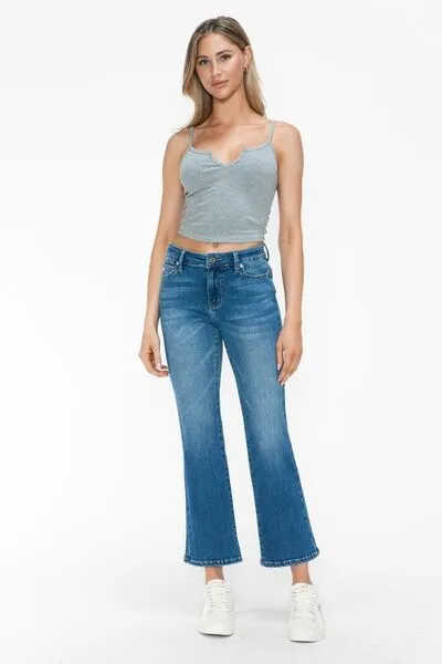 Caroline Mid Rise Ankle Jeans