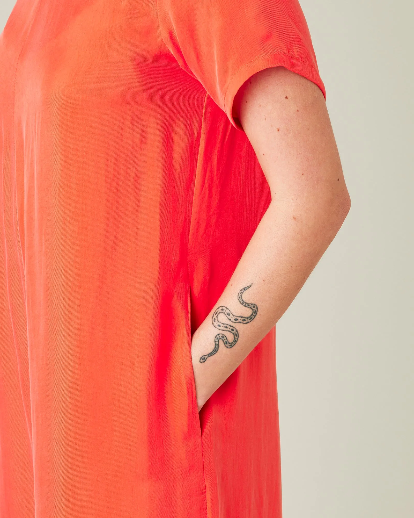 Celine Coral Cupro Jumpsuit