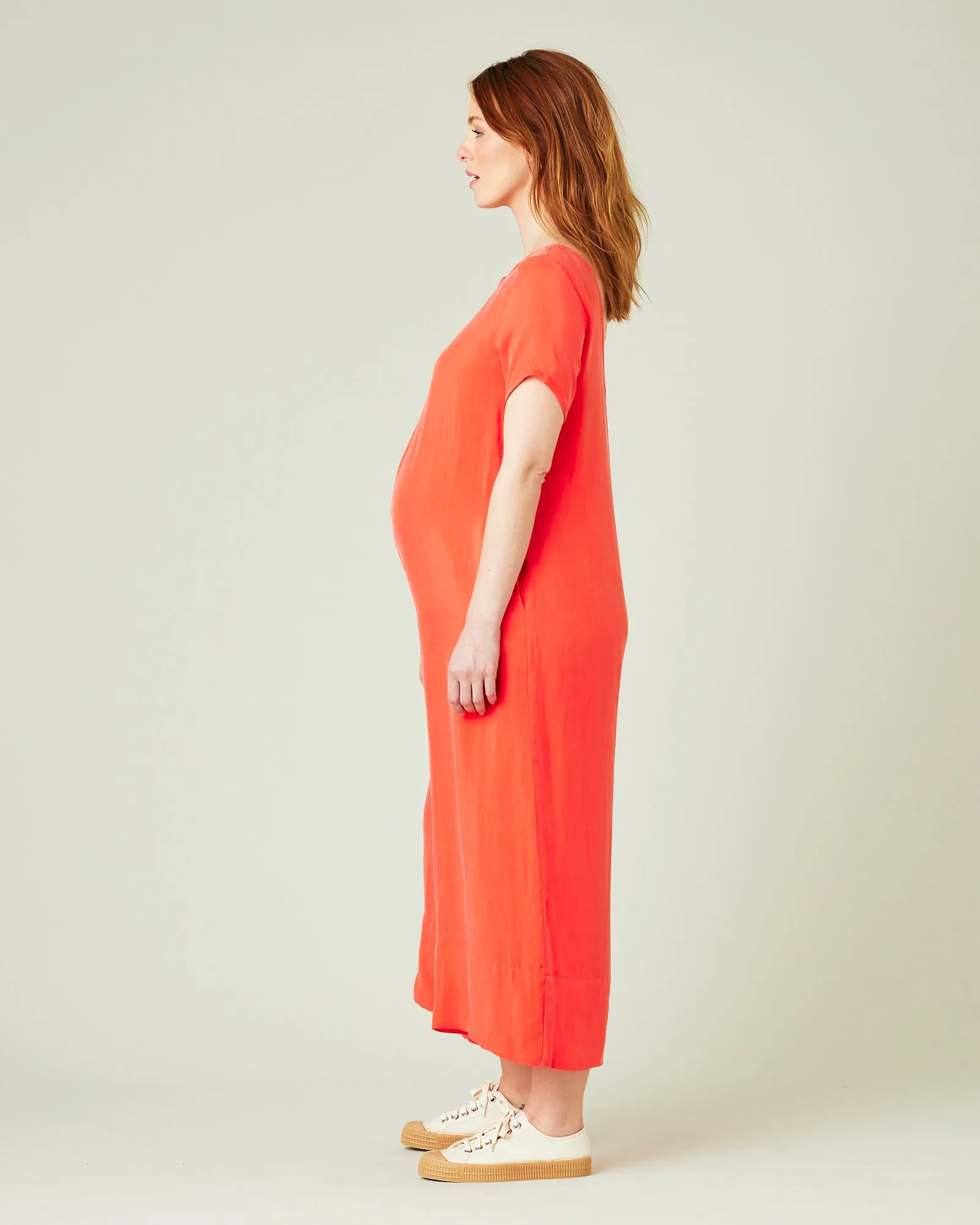 Celine Coral Cupro Jumpsuit
