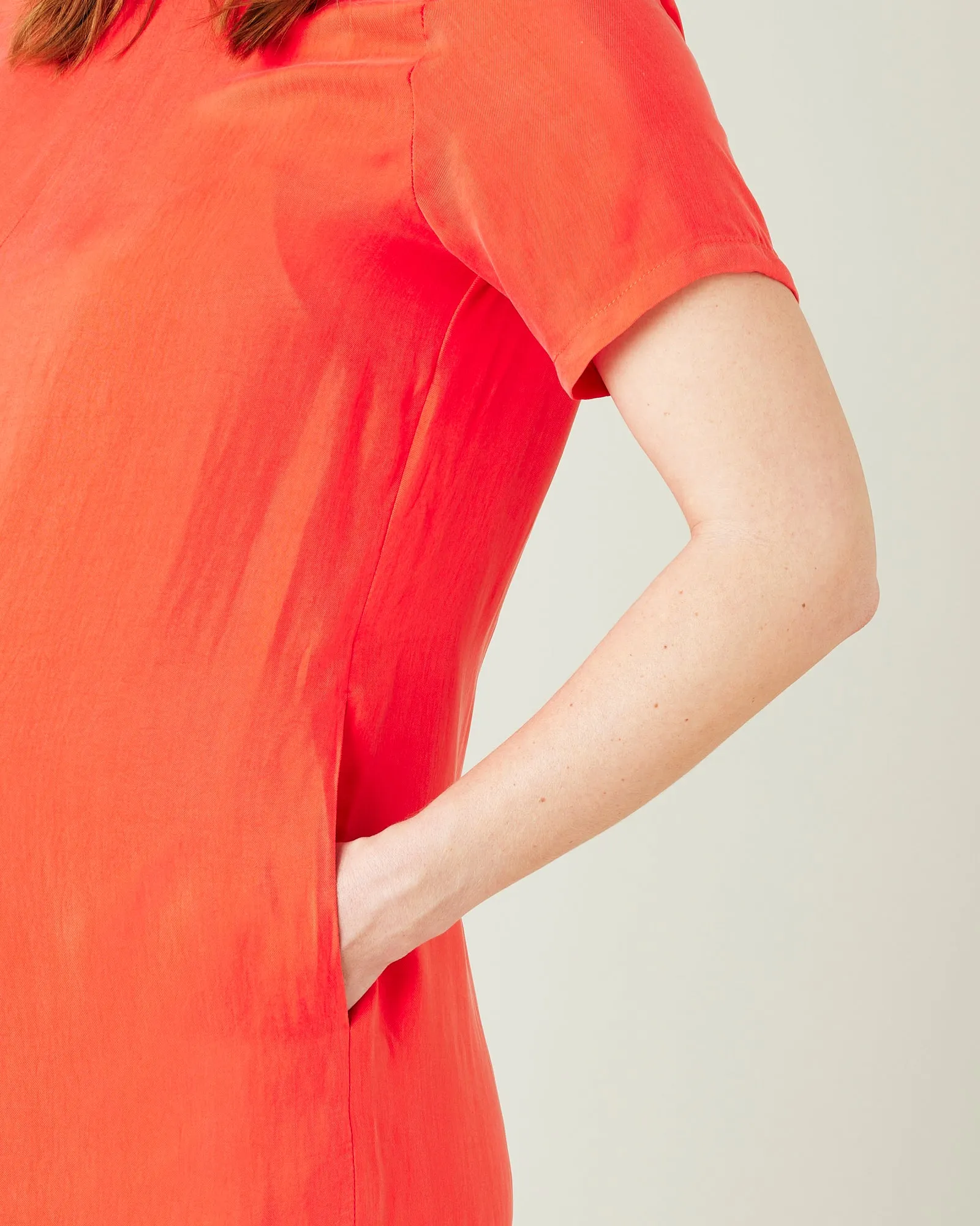 Celine Coral Cupro Jumpsuit