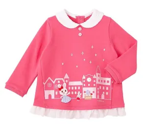 Chiffon Frilled Sweatshirt