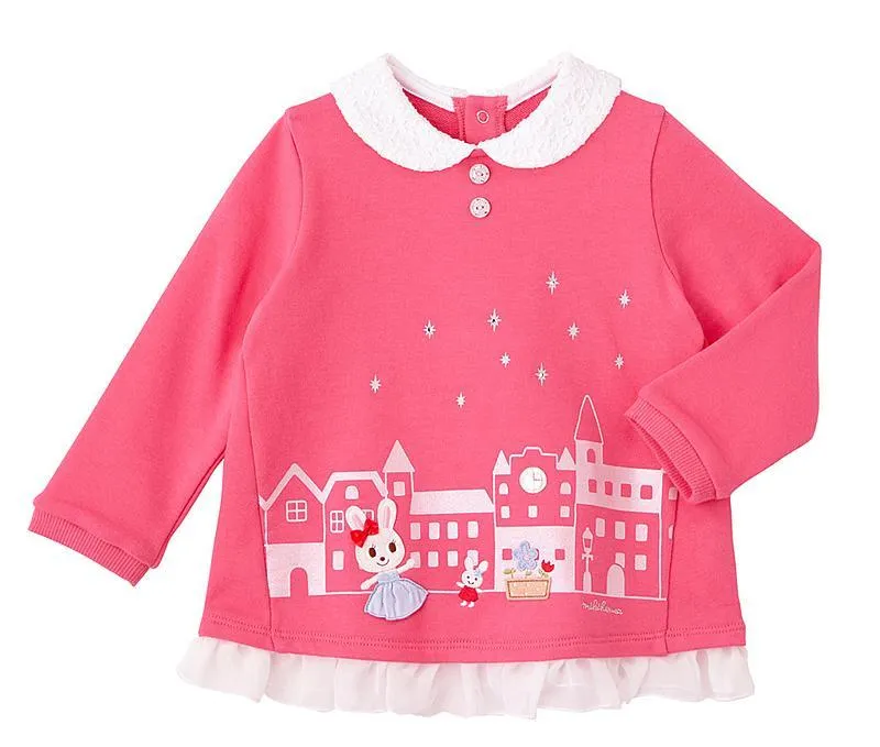 Chiffon Frilled Sweatshirt
