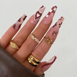 Coffin cappuccino hearts in valentines day