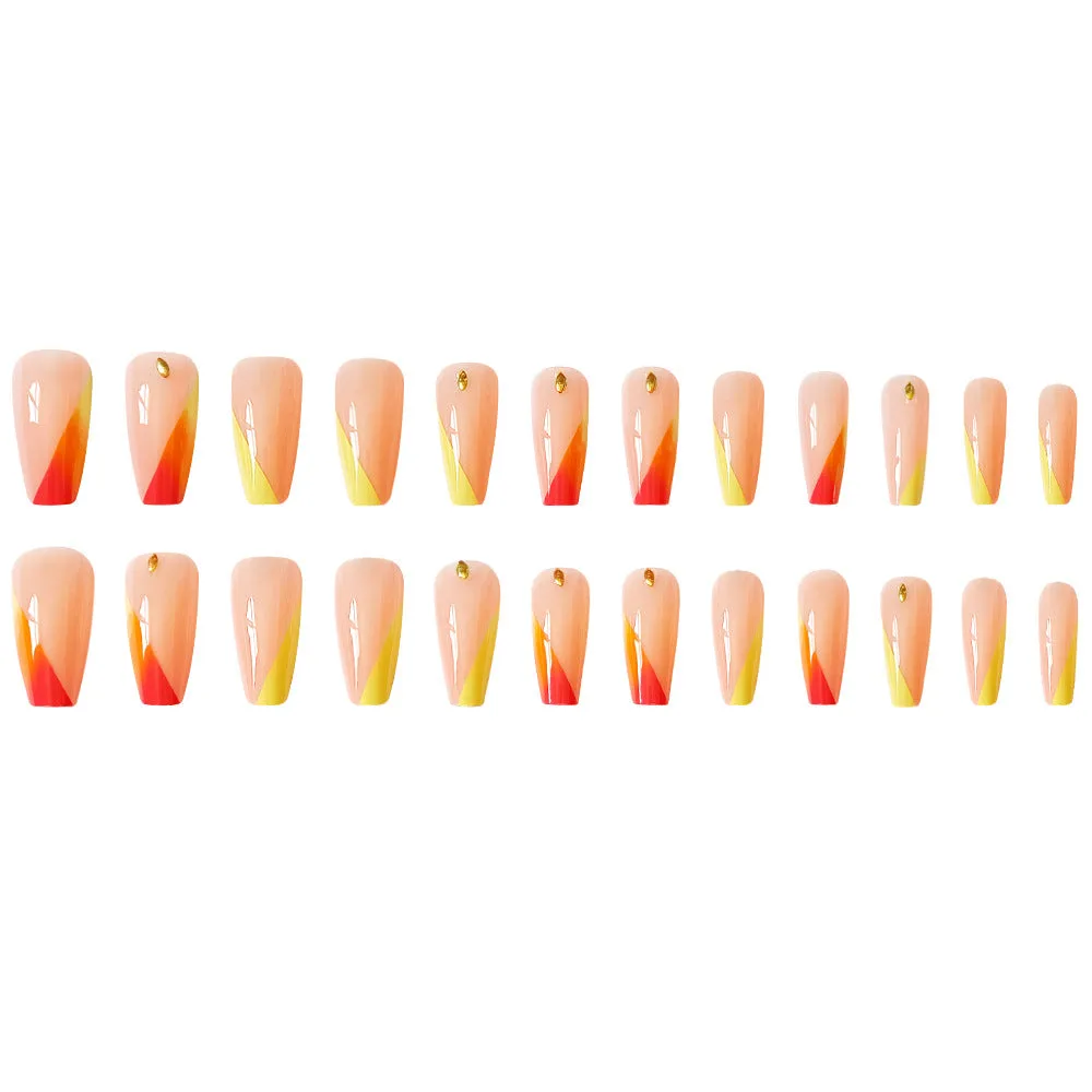 Coffin Pink orange French