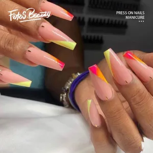 Coffin Pink orange French
