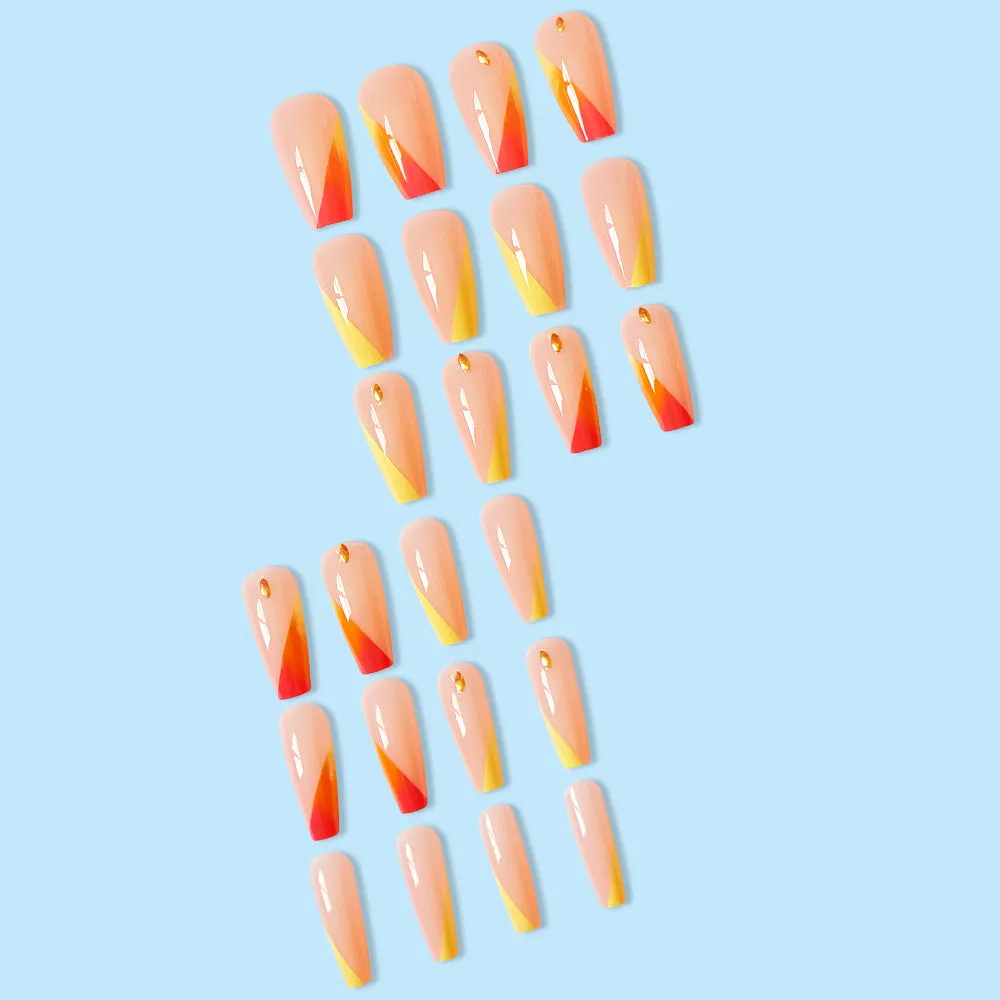 Coffin Pink orange French