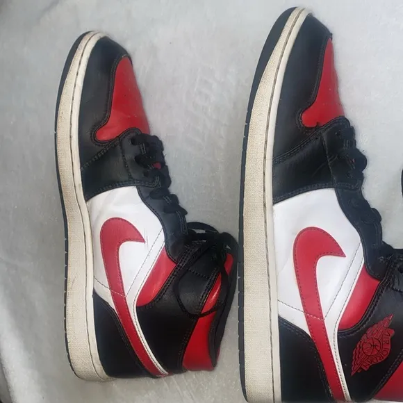 COPY - Men’s Jordan 1 Mid Gym Red Black White Sneakers Size 13
