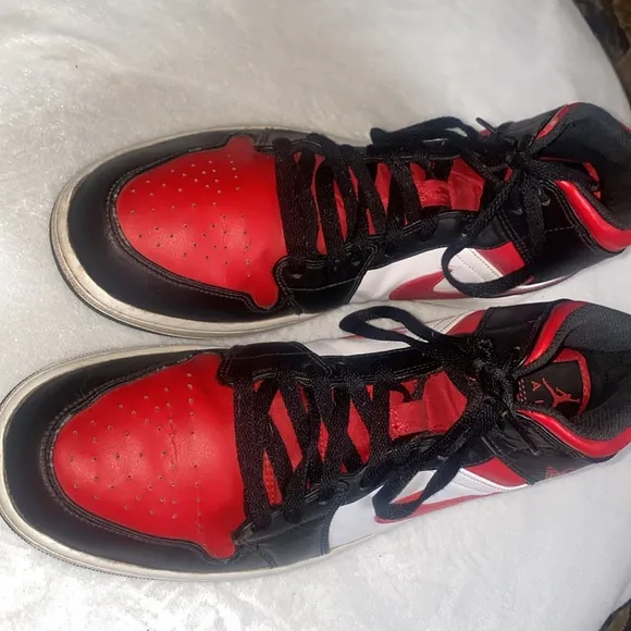 COPY - Men’s Jordan 1 Mid Gym Red Black White Sneakers Size 13