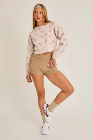 Cozy Rosette Sweater